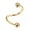 gold, variant on Surgical Steel Spiral Twisted Lip Ring Nose Rings Ear Cartilage Helix Piercing-gold-taper