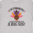 thumbnail image 4 of Inktastic Thanksgiving Big Sis Announcement Turkey Girls Long Sleeve Toddler T-Shirt, 4 of 5