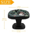 thumbnail image 4 of 4 Pcs Cabinet Handle Drawer Pulls Christmas Snowman Knobs with Screws Square Furniture Office Cabinet Knob Decoration, 4 of 7