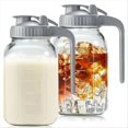 thumbnail image 1 of Glass Pitchers,32oz,Wide Mouth Leak-proof Glass Water Pitcher, 1 of 5