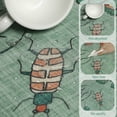 thumbnail image 5 of Ivalue Insect Botanical 3x5 Entryway Rug Washable Throw Rugs Non-Slip Low Pile Indoor Carpet for Entrance Bedroom Foyer (Green), 5 of 8