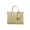 Light Cream, variant on Women's Small Polyester Signature Tote Bag, Brown
