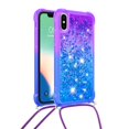 thumbnail image 2 of Funda para iPhone X/iPhone XS Brillantina Líquida Divertida Reluciente y con Cristales en Movimiento Cuerpo Cruzado con Cordón Ajustable, 2 of 5