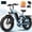 Blue, variant on ESKUTE M300 Electric Bike for Adults, Full Suspension Fat Tire Mountain Ebike, 52V 20.8Ah Removable Battery, 1200W Motor, Up to 33MPH, 80 Miles Electric Bicycle Purple, UL2849