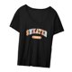 thumbnail image 2 of Camiseta para mujer, moda holgada, ropa de calle con ajuste, camisetas para mujer, ropa negra M Yuyangstore camiseta de mujer, 2 of 8