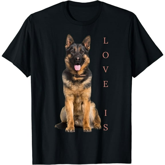German Shepherd Shirt Shepard Dog Mom Dad Love Pet Puppy Tee T-Shirt