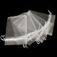 thumbnail image 5 of 25/50 piezas de bolsas de organza con cordón para regalo, para fiestas, regalos de Navidad, joyas, embalaje, color blanco, 5 of 5