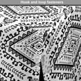 thumbnail image 4 of Mexican Print Dog Crate Cover, Vintage Style Aztec Inspired Monochrome Triangles Rhythmic Motif, Easy to Use Pet Kennel Cover for Dogs, 35" x 23" x 27", Charcoal Grey and White, by Ambesonne, 4 of 6