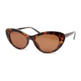 thumbnail image 2 of Womens Classic Iconic Pin Up Girl Cat Eye Sunglasses Tortoise - Brown, 2 of 4