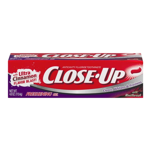 Close-Up Freshening Gel with Mouthwash Toothpaste 4 Oz Box