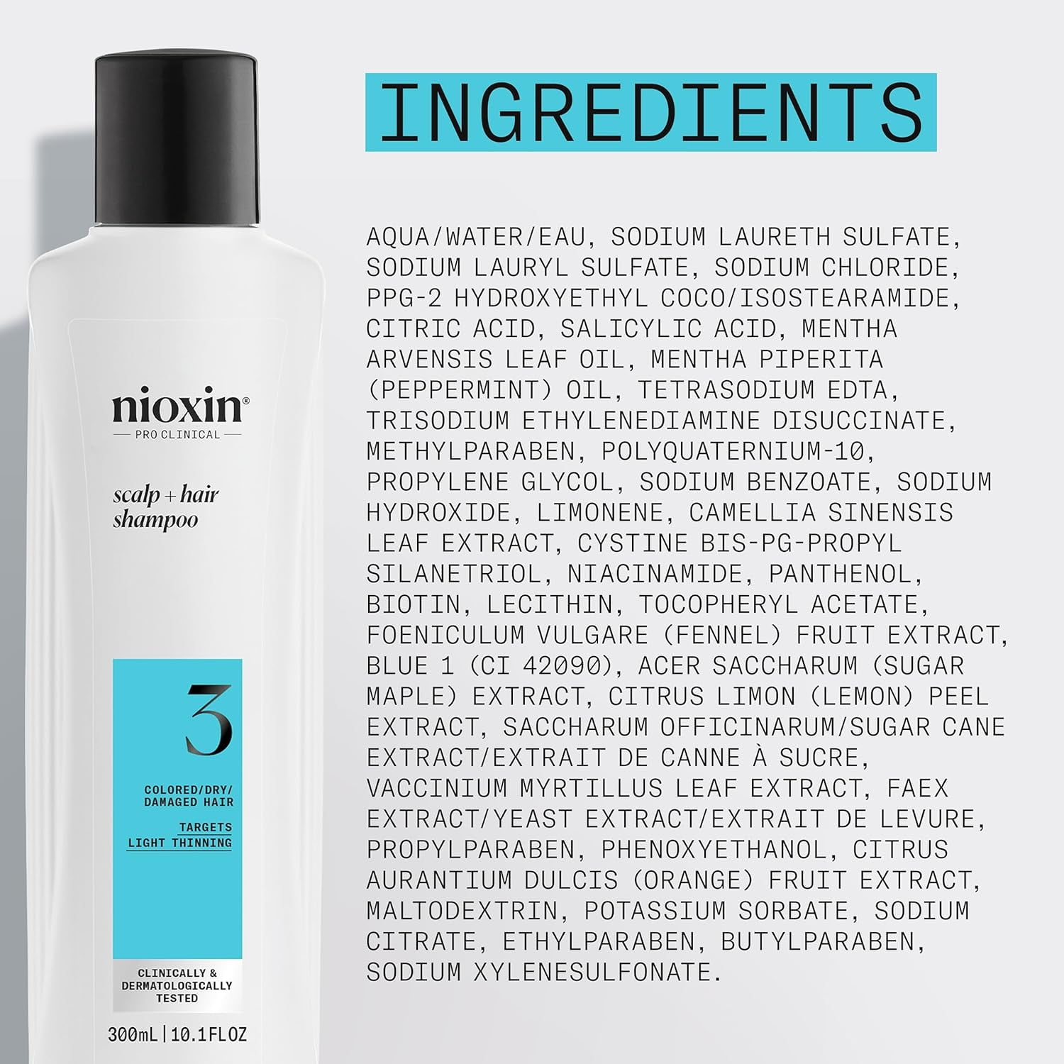 Nioxin Scalp + Hair Thickening System 3 Shampoo 10.1 oz