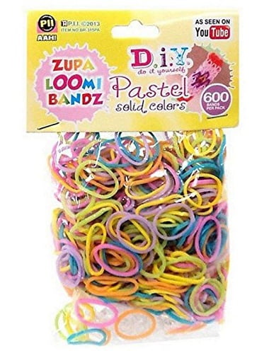 600 Pastel Colors Special Edition Rubber Loom Bands Bracelet Making ...