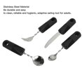 thumbnail image 4 of Weighted Silverware For Parkinsons Patients Arthritic Aid Hand Tremor Spoon Fork Knife Adaptive Utensil Set, 4 of 5