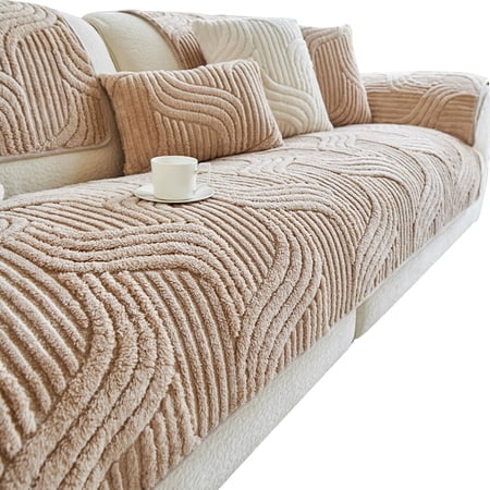 Couch Covers for Dogs Washable Sofa Protector Cover for 3 Cushion Couch Soft Non-Slip Furniture Cover for Cats Pets & Family Use