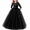 Black, variant on FYMNSI Girls Dresses Toddler Kids Lace 3/4 Sleeves Floral Princess Dress Wedding Party Formal Evening Long Gown 5-6 Years White