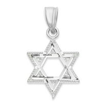 925 Sterling Silver Star of David Pendant - Religious Jewelry Gifts for Her