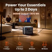 Jackery HomePower 3000 Portable Power Station, Essential 3070Wh Home Backup with 3600W (Surge 7200W) Output for Power Outage, Emergencies, and RV Use