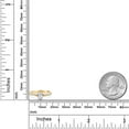 thumbnail image 4 of Gem Stone King 10K Two Tone Gold White Topaz and White Lab Grown Diamond Engagement Ring for Women (1.18 Cttw, Gemstone November Birthstone, Oval 7X5MM, Size 7), 4 of 4