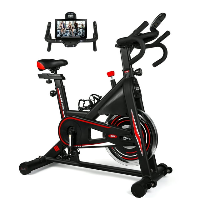 Exercise Bike, DMASUN Indoor Cycling Bike Stationary, Comfortable Seat ...