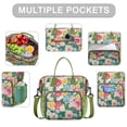 thumbnail image 2 of Pioneer Flower Floral Print Pattern Womens Lunch Box for Work,Insulated Large Lunch Bag for Tween and Teen,Loncheras Para Mujer,Leakproof Adult Lunch Bag for Work,Beach,Travel,Picnic,Camping, 2 of 7