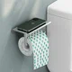 thumbnail image 2 of Dispensador de papel higiénico Soporte para papel higiénico para baño Estante de pared Soporte para teléfono Soporte para toallas de papel Colgador de pañuelos Accesorios de baño, 2 of 5