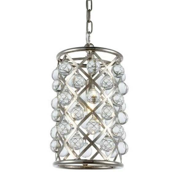 Elegant Lighting V9800F14C-RC Corona 4 Light Flush Mount, Royal Cut Crystals - Chrome