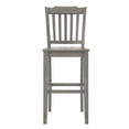 thumbnail image 6 of Weston Home Farmhouse Slat Back 29" Wood Bar Stool, Set of 2, Antique Grey, 6 of 6