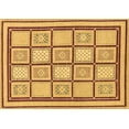 thumbnail image 1 of Ahgly Company Indoor Rectangle Abstract Brown Modern Area Rugs, 7' x 9', 1 of 4
