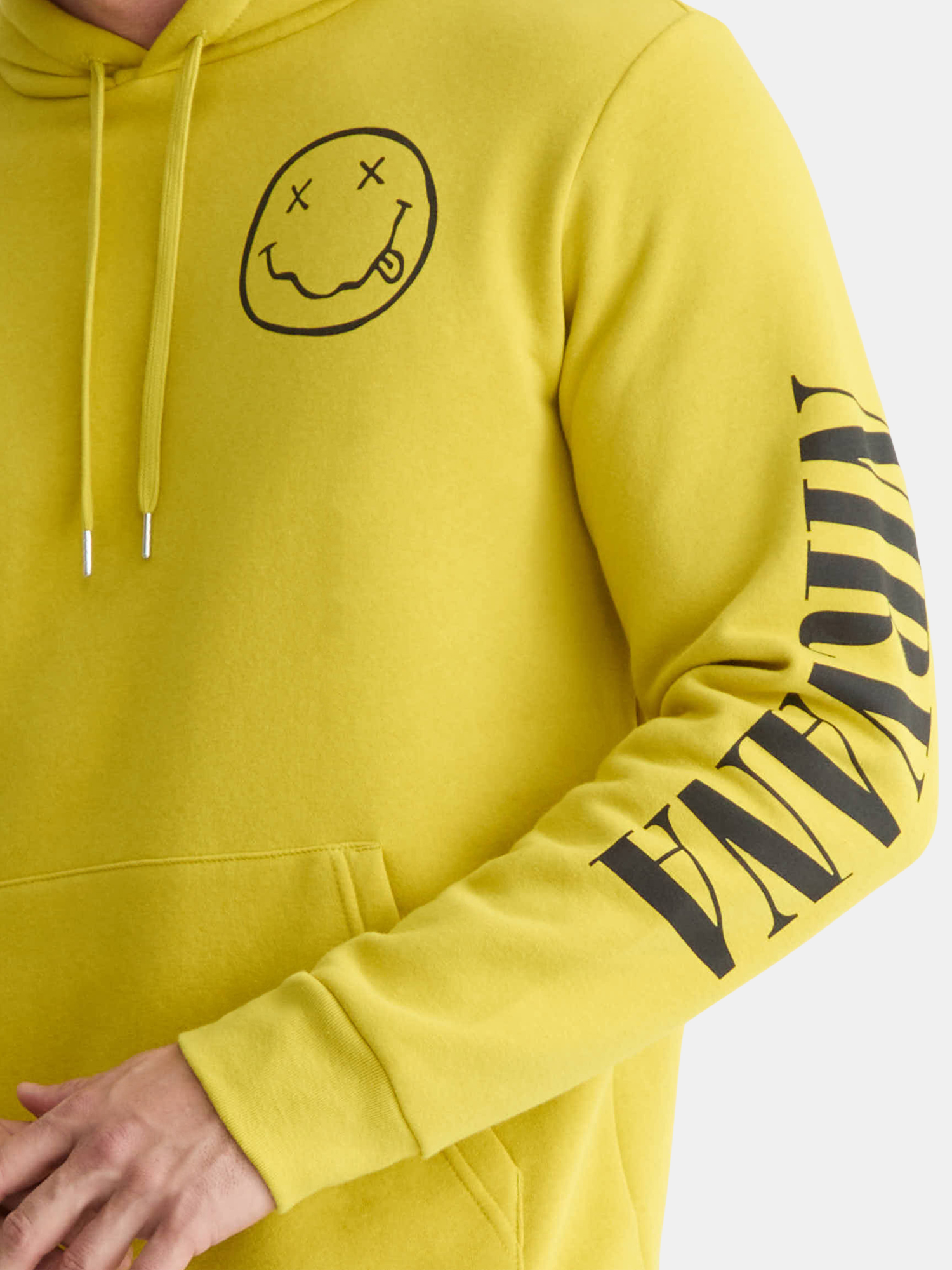 Nirvana Men's & Big Men's Smiley Graphic Pullover Hoodie