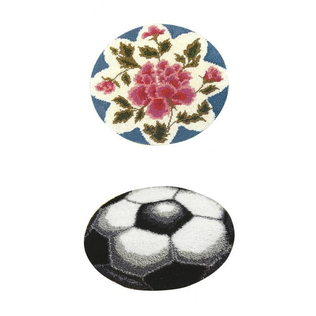 2 Alfombras con de Lengüeta, Bricoje, Alfombras, Manualidades, Decoración, Juegos de Fabricación de Alfombras Soledad Kits de enganche de cerrojo para alfombras