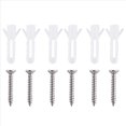 thumbnail image 2 of 6 Clips de Metal para Espejo, Kit de Clips para Colgar Espejos de Canal , Clips de Retención para Espejos con Tornillos, Clips para Espejo Plateados, 2 of 5