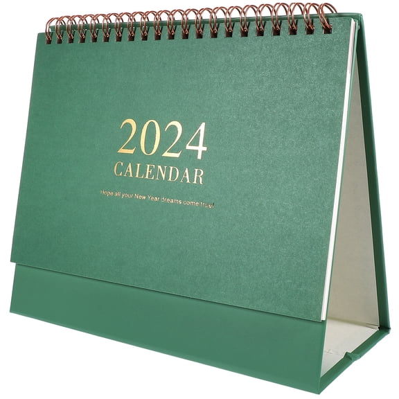 FUEENIRVA Modern Standing Desk Calendar Perpetual Planner for Daily Scheduling and Organization, Simple Stylish Design