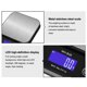 thumbnail image 3 of Báscula Digital WeiHeng con Pantalla LCD para Cocina, Ideal para Medir Alimentos, Hierbas y Té, Resistente al Agua y Polvo, 5 Unidades de Medida, Batería de Litio Recargable, Hasta 10kg de Capacidad,, 3 of 6