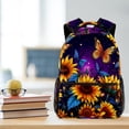 thumbnail image 5 of Sunflower Butterfly Backpack Lightweight Bookbag Travel Rucksack Laptop Daypack for Women Men, 5 of 6