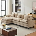 thumbnail image 2 of Sunvasagoo Cloud Modular Sectional Sofa, 112" U/L Shape, Chenille, Beige/Khaki, 2 of 8