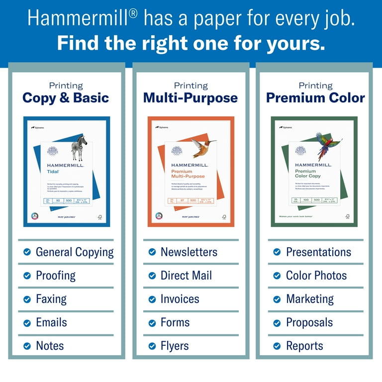Hammermill Tidal Copier & Printer Paper, 20lb, 8.5 x 11, 8 Hammermill Tidal Copier & Printer Paper, 20lb, 8.5 x 11, 8