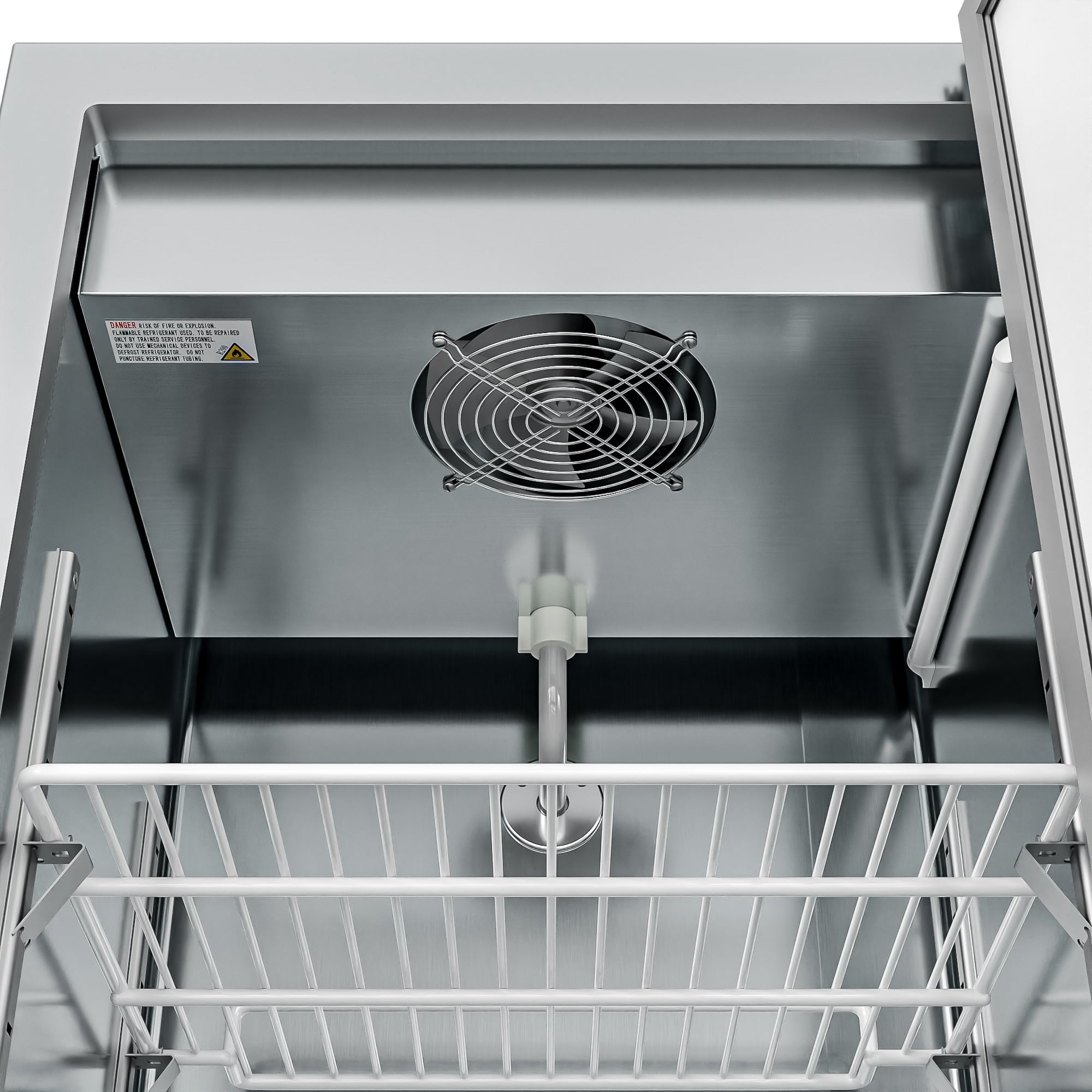 KoolMore 25 in. Commercial Stainless Steel 1-Door Reach-In Freezer, 12 cu. ft