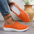 thumbnail image 6 of EKVAHL Women Breathable Mesh Slip On Mules Closed Toe Backless Sneakers Lightweight Breathable Comfortable Walking Shoes for Nursing & Standing All Day Saffron, 6 of 6