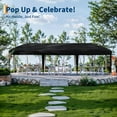 thumbnail image 4 of Canopy Tent Pop Up 10x13 ft,Heavy Duty Outdoor Canopy Tent with Portable Roller Bag,Outdoor Patio Portable Commercial Canopies Shelter,Gazebo with 3 Adjustable Height for Party,Wedding, 4 of 7