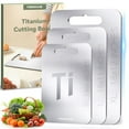 thumbnail image 4 of PEREHOME 3pcs Titanium Cutting Board for Kitchen, Cutting Board Double Sided Food Grade, Chopping Boards, Dishwasher Safe, Cutting Boards For Meats, Fruits, Vegetables, 4 of 11