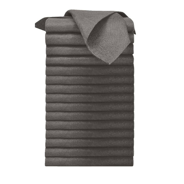 Qocolhg Kitchen Cloth Dish Towels, Reuseable Cleaning Cloths Kitchen Towels, Soft Dish Cloths Dish Towels for Washing Dishes, Kitchen Rags Absorbent Dish Towels for Drying Dishes (15PCS_Black)