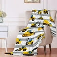 thumbnail image 3 of Construction Trucks Flannel Lightweight Blankets Quilt Plush Fleece Soft Bedding Throw Blanket for Couch and Bed 50"x40" for Kids, 3 of 6