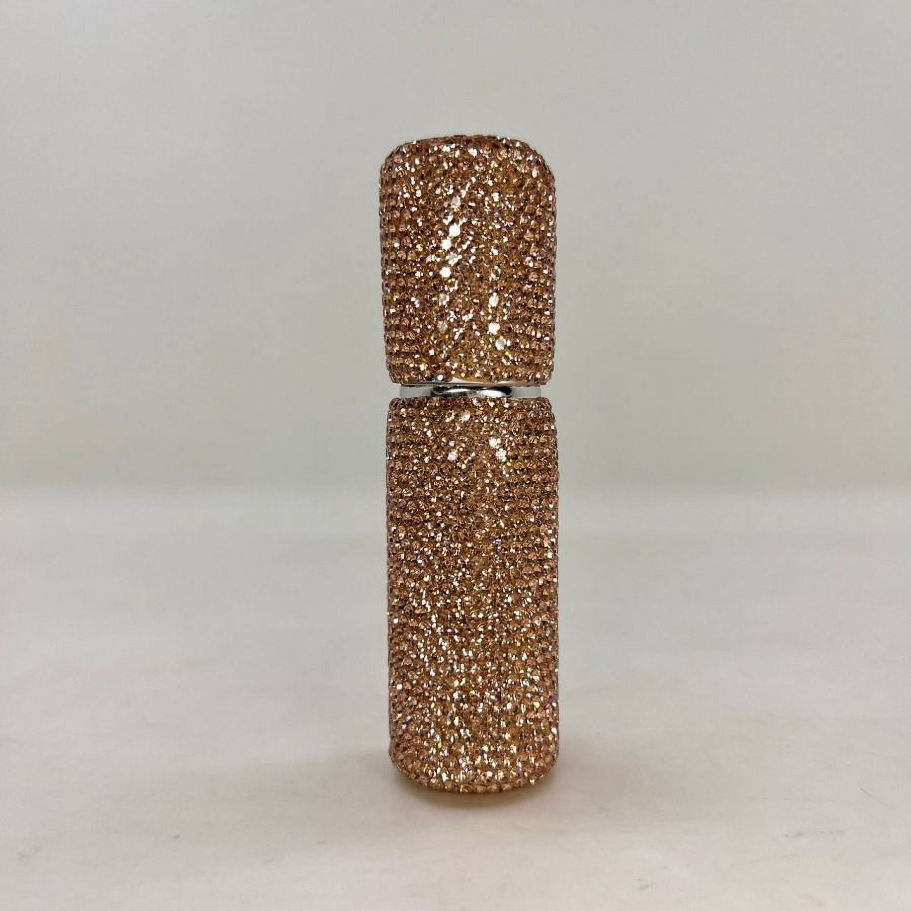 10ml Diamond Perfume Spray Bottle – Champagne, Luxurious, Travel-Friendly, Leakproof & Refillable Mini Atomizer