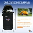 thumbnail image 5 of Flame King Insulated Gas Hauler for 10lb Propane Tank, Protective Carry Case for BBQs, Camping, Tailgating, Black, 5 of 10