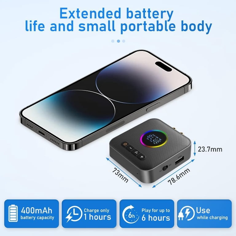 NFC Bluetooth 5.4 Receiver Transmitter FM Stereo AUX 3.5mm Optical Coaxial TF/U-Disk Wireless Audio Adapter For TV Car Speaker - 44 NFC Bluetooth 5.4 Receiver Transmitter FM Stereo AUX 3.5mm Optical Coaxial TF/U-Disk Wireless Audio Adapter For TV Car Speaker - 44