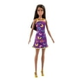 thumbnail image 5 of Barbie Fashion Doll with Black Hair Dressed in Colorful Butterfly Print Dress & Strappy Heels, 11 in, 5 of 7