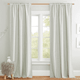 thumbnail image 2 of NICETOWN Sage Green Total Blackout Linen Curtains for Living Room, Thermal Insulated Room Darkening Back Tab & Rod Pocket Drapes Energy Saving Farmhouse Curtains, 42"x84", 2 Panels, 2 of 7