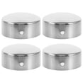 thumbnail image 3 of MOVTOTOP 4pcs Handrail End Caps Stainless Steel Handrail Stair End Caps Stair Railing End Plugs Metal Handrail Caps, 3 of 6