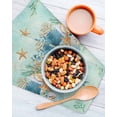 thumbnail image 3 of Beach Coastal Teal Kitchen Dish Towels for Drying Dishes Set of 2, Nautical Shell Starfish Coral Summer Waffle Weave Microfiber Hand Tea Bathroom Towels Quick Dry & Absorbent Towel 12x12, 3 of 7