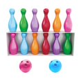 thumbnail image 4 of Juego de bolos para niños, juego de juguetes educativos para niños interactivos, habilidades motoras educativas para regalos de San Valentín, regalo,, 4 of 8
